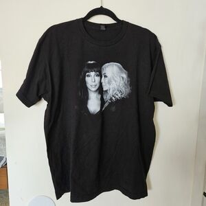 VGUC Cher Here We Go Again Tour 2019 Concert Tee Black Cotton Adult Xlarge